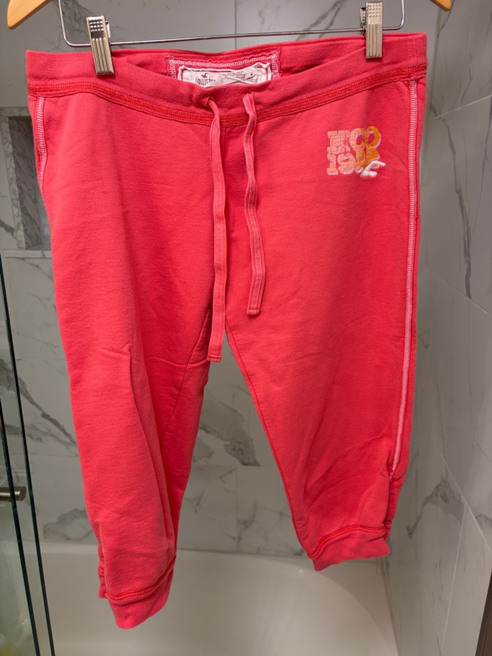 Hollister Women’s Coral Pink Drawstring Joggers